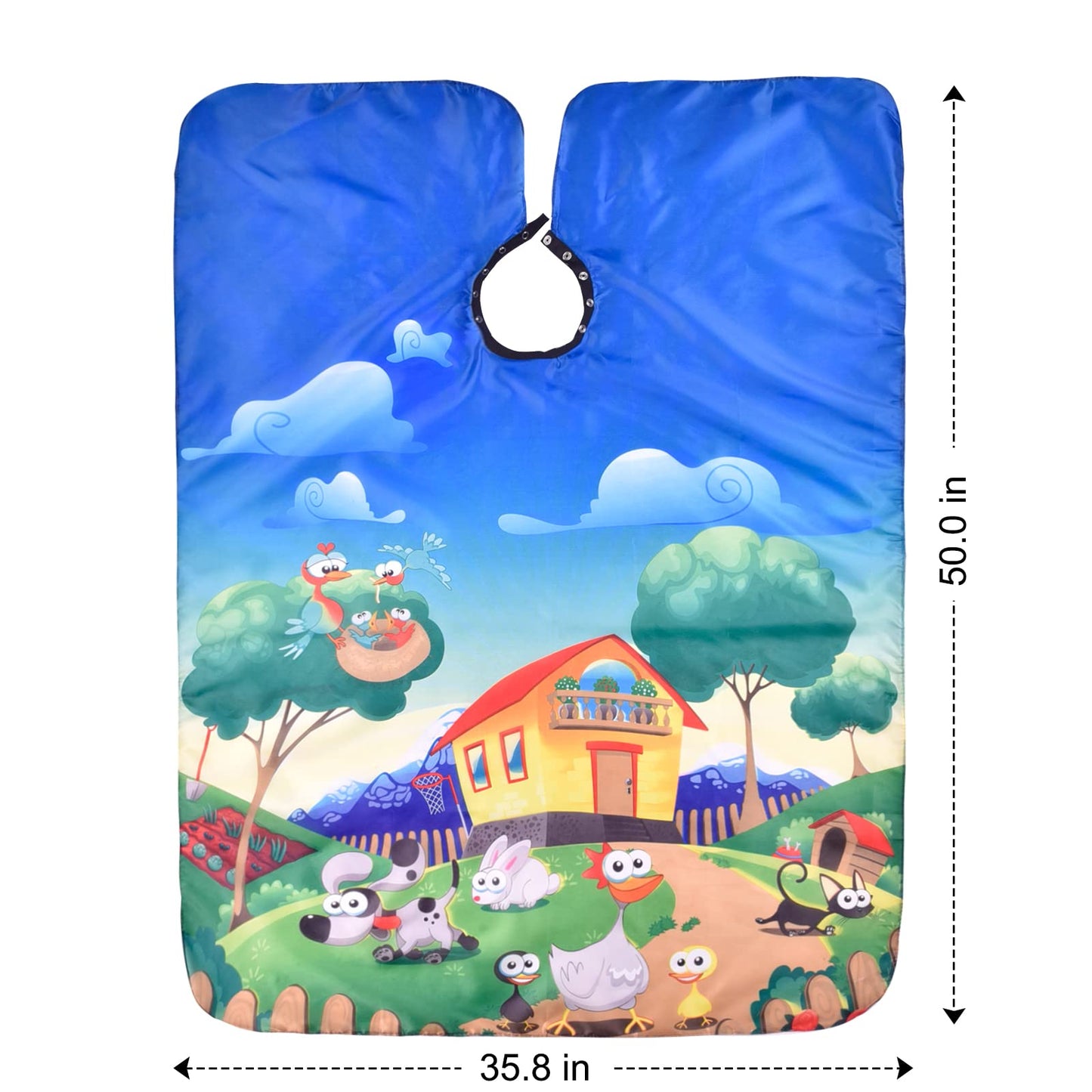 TILYIALA Kids Hair Cutting Cape,Kids Barber Cape Salon Capes for Hair Stylist Haircut Hairdresser Cape Barber Supplies (Cartoon Animals)