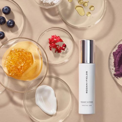 Rodan + Fields Radiant Defense Perfecting Liquid SPF 30 - 50 mL | 4-in-1 Face Sunscreen & Moisturizer