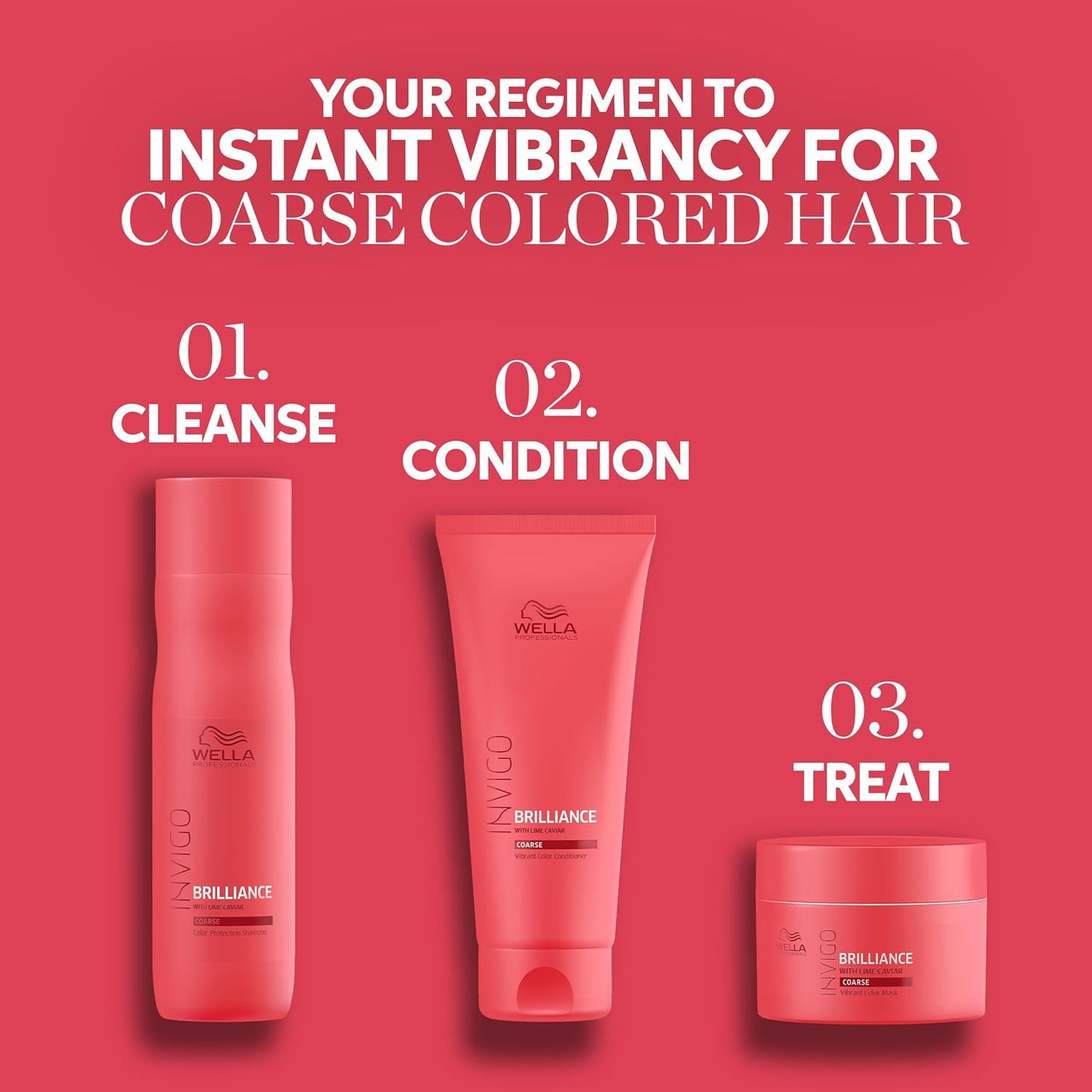 WELLA PROFESSIONALS Invigo Brilliance Shampoo - Color Protection & Vibrancy for Coarse Hair