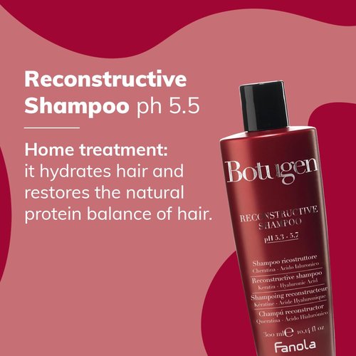 Fanola Restructuring Hair Shampoo - Moisturizing Formula with Milk Protein for Dry, Brittle Hair (10 Fl Oz)