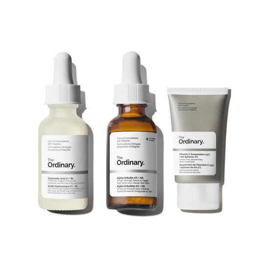 The Ordinary Dark Spot Collection | Skin Care Bundle with Vitamin C, Alpha Arbutin & Hyaluronic Acid - 3 x 1 Fl Oz