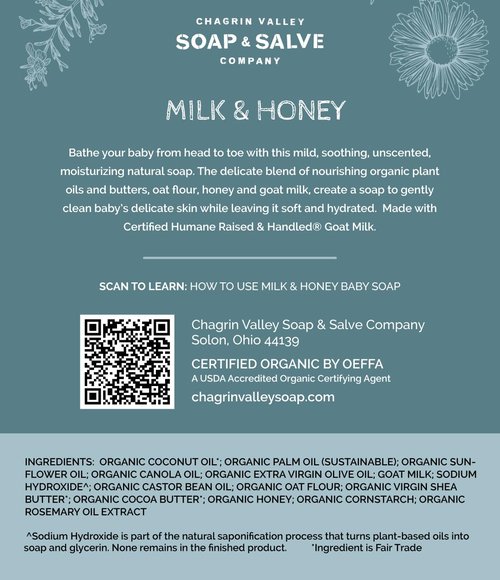 Chagrin Valley Soap & Salve Baby Shampoo Bar - Unscented & Moisturizing for Sensitive Skin - 3.5 oz
