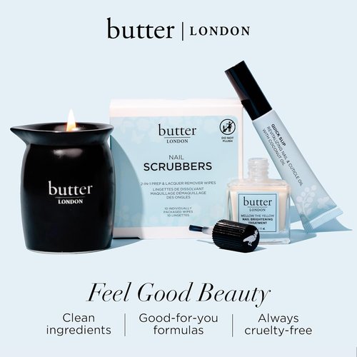 Butter London Glass Nail File & Massage Oil Candle - Perfect for Nail Care & Relaxation