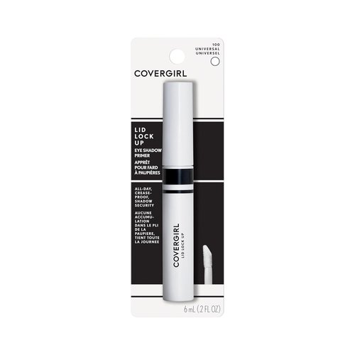 COVERGIRL Lid Lock Up Eyeshadow Primer - Clear, All-Day Crease-Proof Formula for Maximum Shadow Intensity