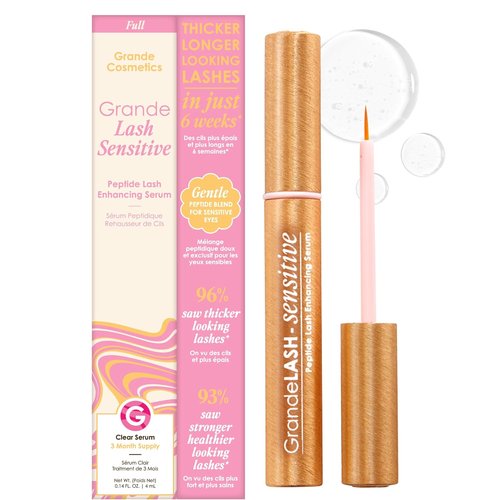 Grande Cosmetics GrandeLASH - Prostaglandin-Free Peptide Lash Serum for Fuller, Longer-Looking Lashes | Gentle & Nourishing Formula