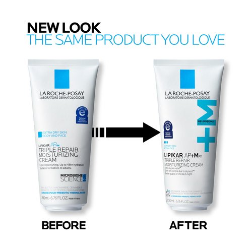 La Roche-Posay Lipikar AP+MAX Triple Repair Moisturizing Body Cream | Face & Body Lotion for Dry Skin with Shea Butter & Niacinamide | Gentle Moisturizer for Very Dry, Rough & Sensitive Skin, 200ml