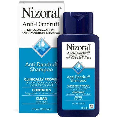 Nizoral Anti-Dandruff Shampoo - 1% Ketoconazole Formula for Effective Relief | Fresh Scent, 7 Fl Oz
