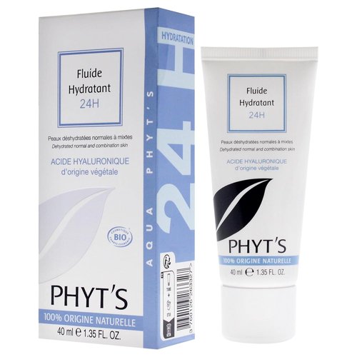 Phyts 24H Moisturizing Fluid - Hydrating Face Moisturizer with Aloe Vera - Reduces Shine & Restores Skin - 1.35 oz