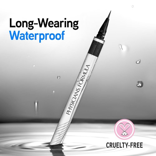 Physicians Formula Eye Booster Liquid Eyeliner - Waterproof Precision, Lash-Boosting Complex, Ultra Black