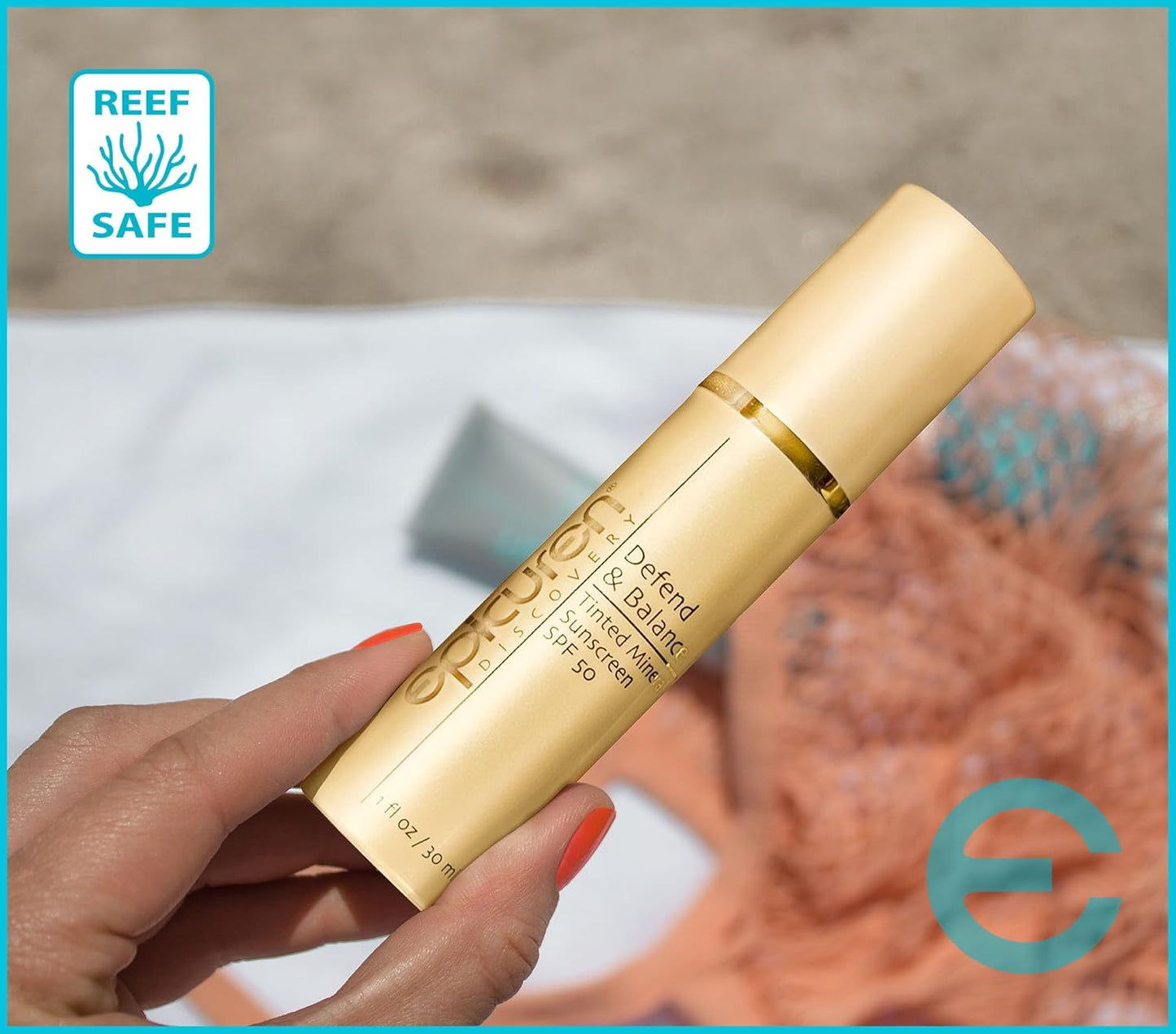Epicuren Discovery Tinted Mineral Sunscreen™ SPF 50 - Defend & Balance Formula | 1 oz.