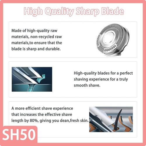 Philips Norelco SH50 Replacement Blades - Compatible with Series 5000 Razors | Precision Cutting Heads