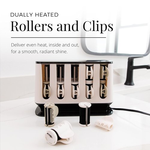 Remington Shine Therapy Hot Rollers Set - Argan Oil & Keratin Treatment for All Hair Lengths