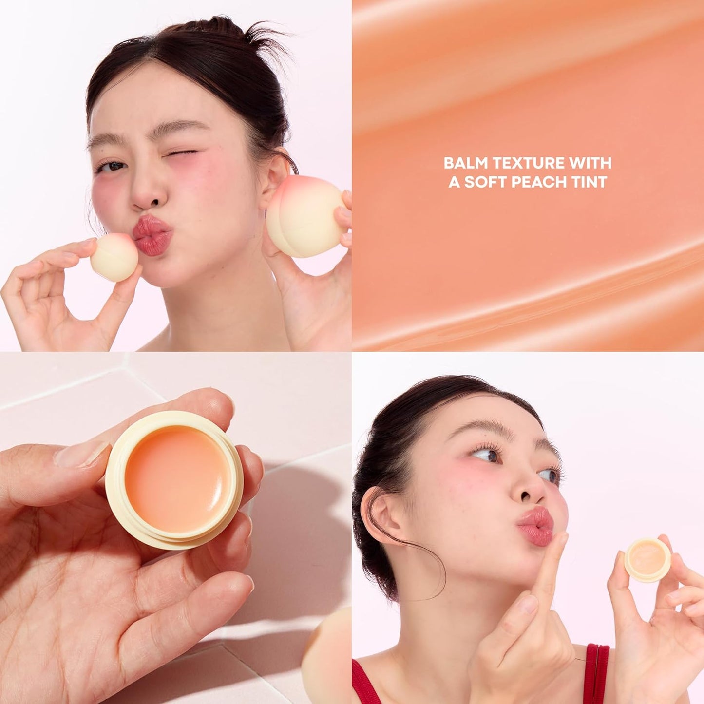TONYMOLY Mini Peach Lip Balm, Moisturizing & Hydrating Korean Lip Care, Long-Lasting Travel-Friendly Formula with Peach Scent, Giftable Lip Care