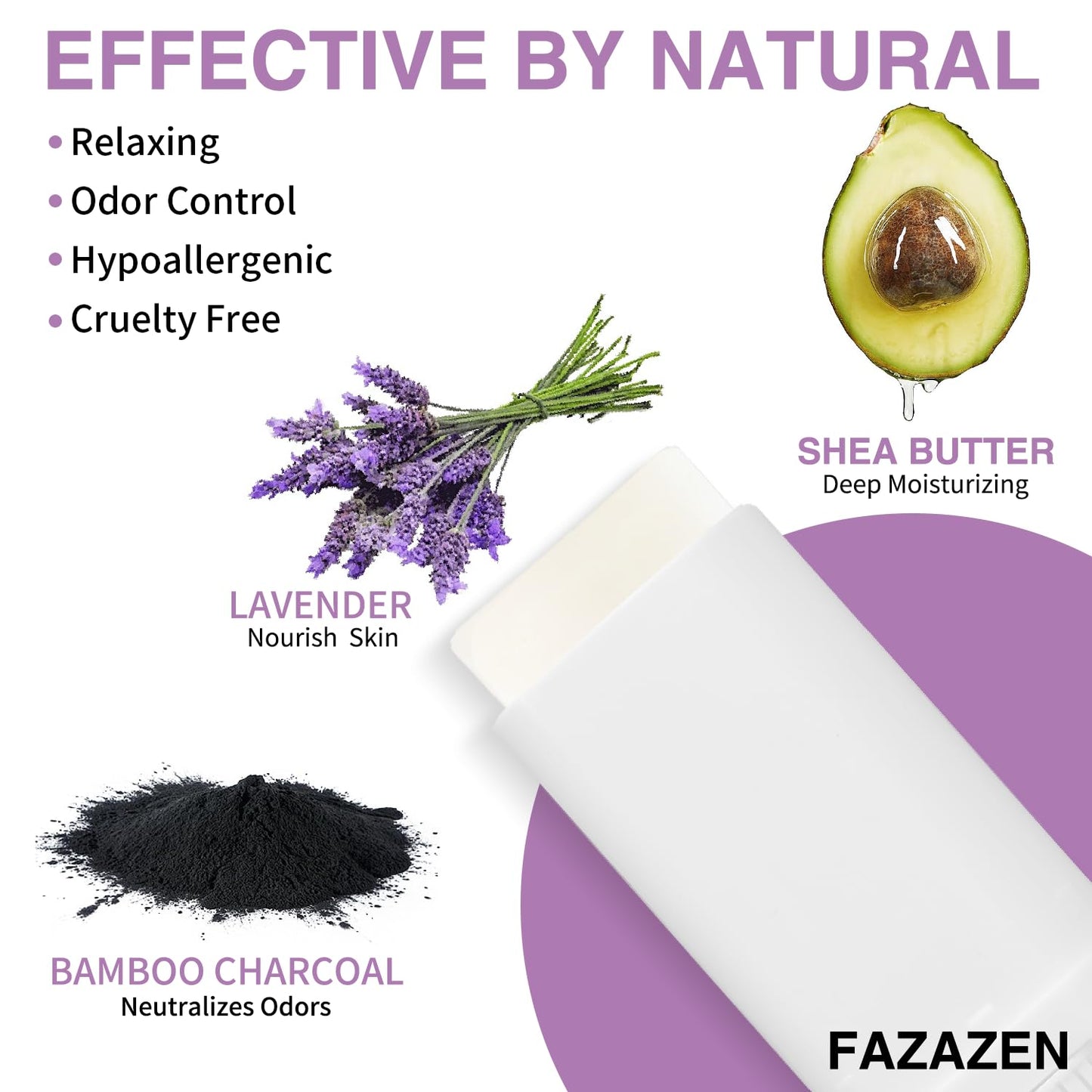 Skiennix Aluminum-Free Deodorant | Natural Charcoal & Lavender Odor Control for Sensitive Skin - 0.53oz