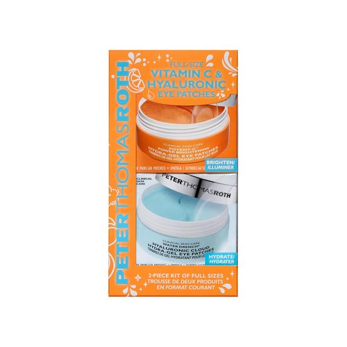 Peter Thomas Roth | Vitamin C & Hyaluronic Eye Patches - Full-Size 2-Piece Kit for Brightening & Hydration