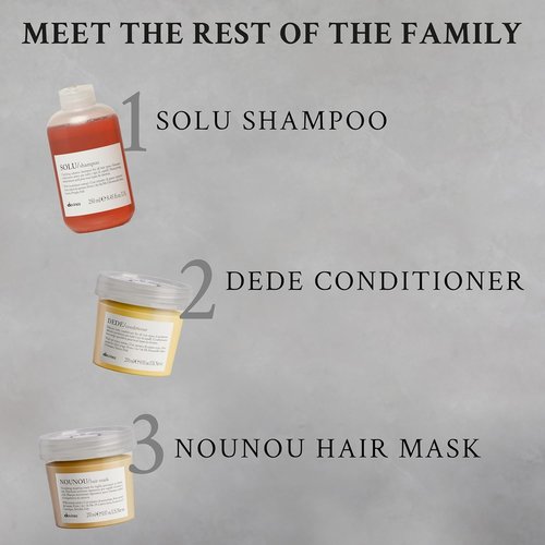 Davines SOLU Sea Salt Scrub Cleanser - Gently Removes Residues for Clean, Soft Hair - 8.45 Fl Oz