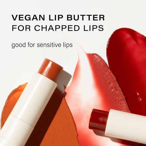 Melixir Vegan Lip Butter - Hydrating Bee-Free Lip Balm Stick, Moisturizes Dry Lips | #01 Agave (Clear)
