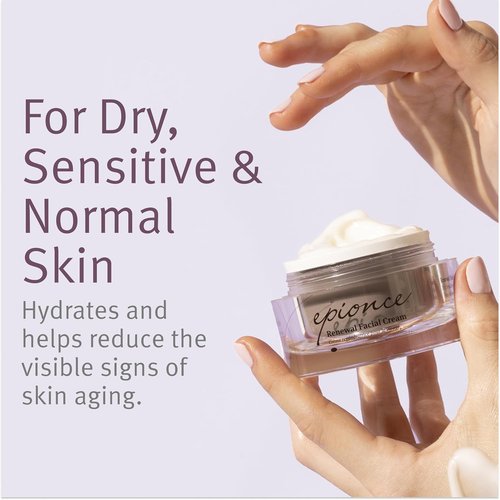 Epionce Renewal Facial Cream - Hydrating Anti-Aging Moisturizer for Dry & Sensitive Skin | Reduces Fine Lines & Wrinkles