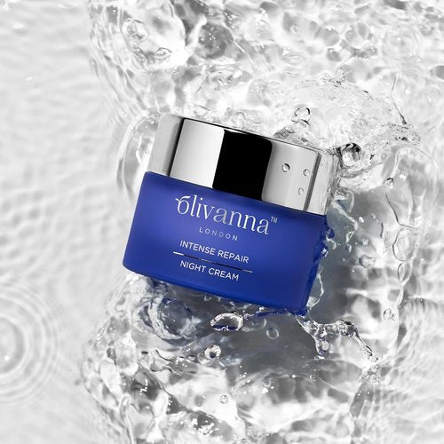 Olivanna Intense Repair Night Cream - Hydrating Face Moisturizer with Ceramides & Hyaluronic Acid - 1.6 oz