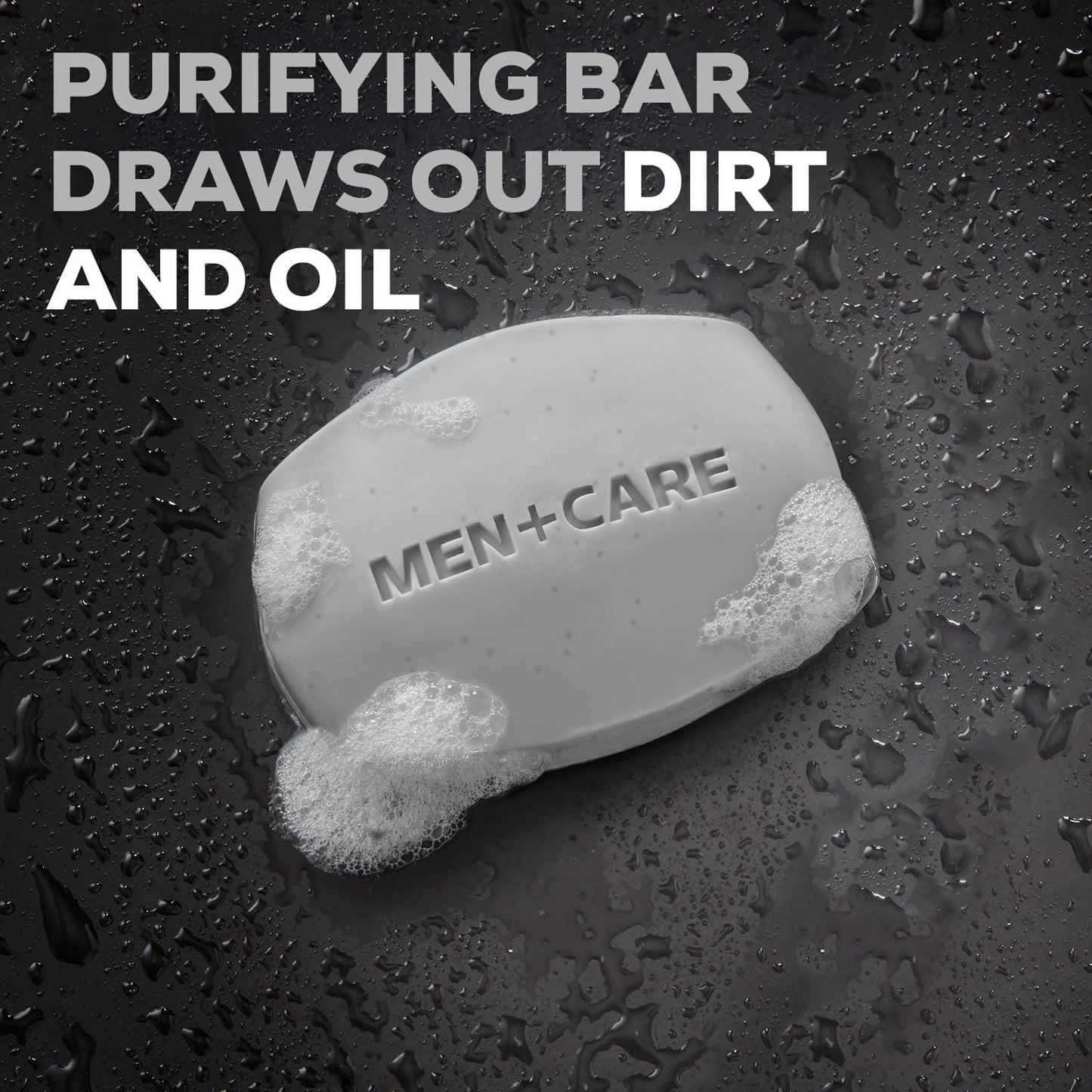 Dove Men+Care Exfoliating 3-in-1 Charcoal Soap Bar Pack | 6 Large Bars + Travel-Size Soap for Skin Care