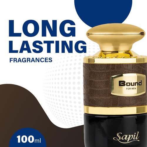 Sapil Bound Eau de Parfum for Men – Long Lasting Oriental Spicy Perfume | Green Mandarin, Cardamom & Leather Notes | Warm Masculine Fragrance | 3.4 oz / 100ml