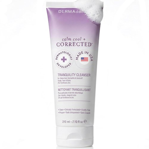 DERMAdoctor Seborrheic Dermatitis Shampoo - 2% Pyrithione Zinc Anti-Dandruff Treatment for Itchy Scalp | 7.10 oz