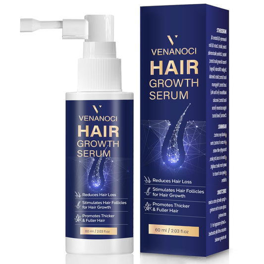 VENANOCI Hair Growth Oil Spray - Natural Regrowth Serum with Rosemary & Biotin | Anti-Hair Loss Treatment for Thinning Hair