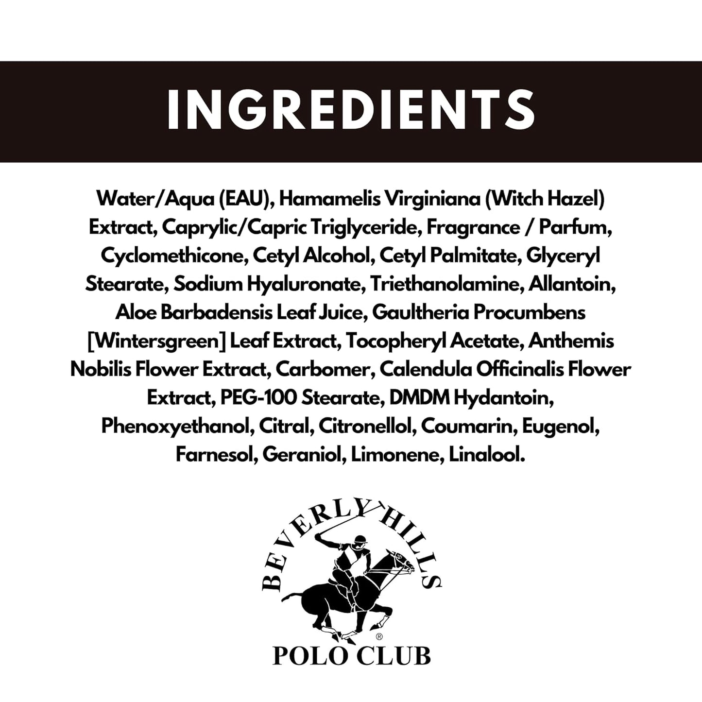 Beverly Hills Polo Club Classic After Shave - Soothing Musk & Woody Scent | 5oz Travel Size