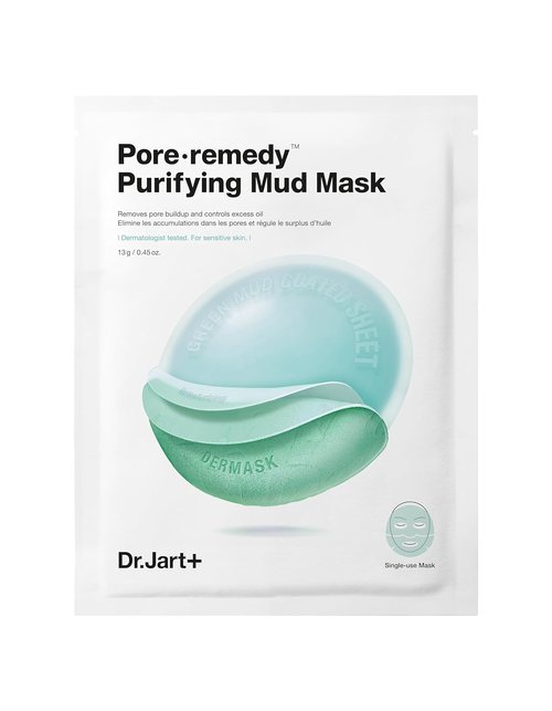 Dr.Jart+ Pore Remedy Purifying Mud Mask - Deep Cleansing Sheet Mask for Radiant Skin