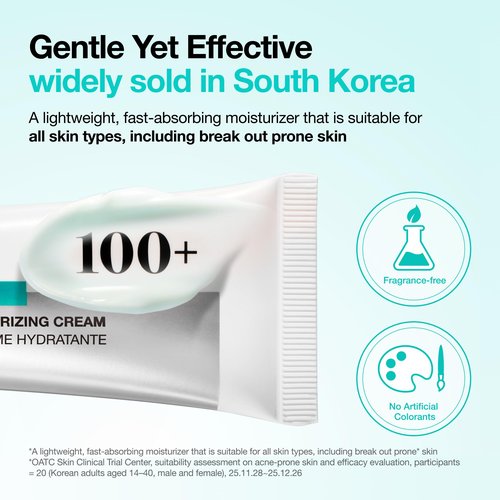 Anua PDRN Hyaluronic Acid 100 Moisturizing Cream, Lightweight, Non-Greasy Hydrating Face Moisturizer with Salmon DNA for Glass Skin, Korean Skincare (2.02 fl oz)