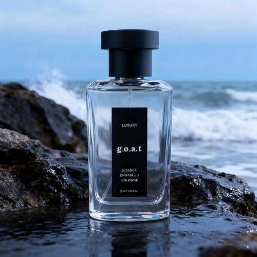 Rihanna Luxury G.O.A.T Perfume for Men - Midnight Marine Cologne, Ocean & Woody Amber Aroma, 1.69 fl oz / 50ml