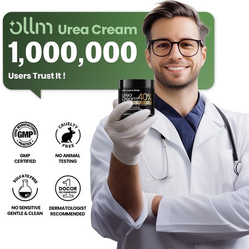 Urea Cream 40 Percent for Feet - Foot Cream for Dry Cracked Heels, 2% Salicylic Acid for Callus Remover, Maximum Strength Repair Skin, Soft & Smooth 40% Urea Lotion Moisturizer Elbows Hands Knees