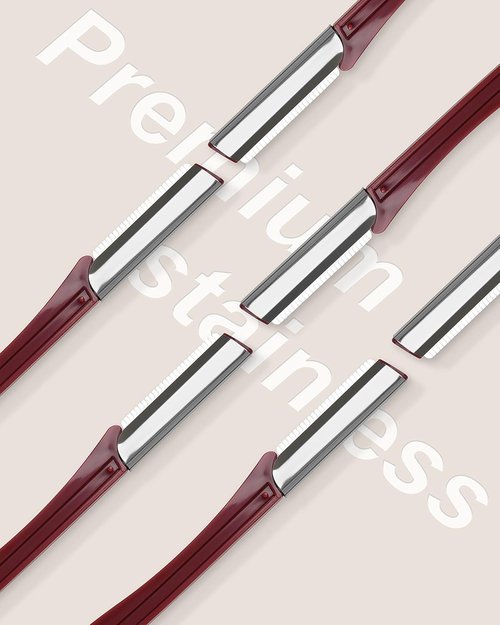 MoHern Eyebrow & Face Razor - 20 Pcs Dermaplaning Shaver for Women & Men | Red Color