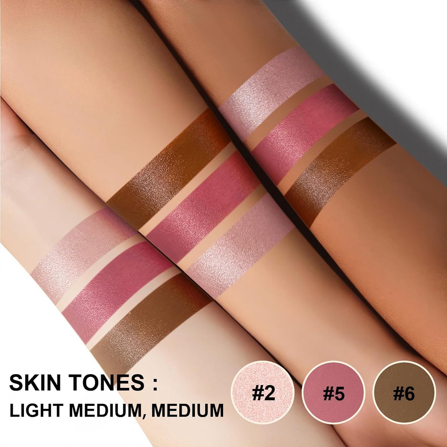 Lezero 3Pcs Contour Stick Makeup Kit, Shades with Highlighter, Blush and Bronzer Stick for Sculpt the Face and All Skin Type, Long Lasting, Smooth, Dewy & Matte Finish, LIGHT