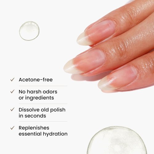 LONDONTOWN Acetone-Free Nail Polish Remover Set | Strengthening & Conditioning Pads