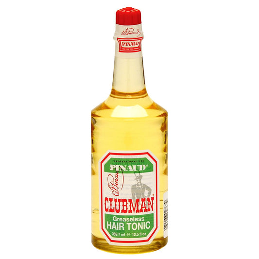 Clubman Pinaud Hair Tonic - Classic Greaseless Men’s Grooming Formula, Stimulates Scalp & Revitalizes Hair, 12.5 fl oz