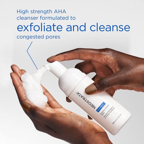 NEOSTRATA Foaming Glycolic Face Wash - High Strength AHA Cleanser for Radiant Skin