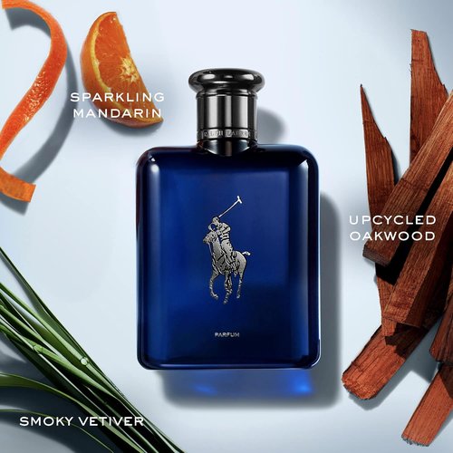 Ralph Lauren Fragrances - Polo Blue Men's Cologne - Intense Aquatic & Fresh Parfum with Citrus, Oakwood, Vetiver