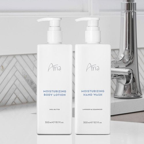 Aria Moisturizing Body Wash - Cedarwood, Green Mandarin & Lavender Scent - 10 oz Size
