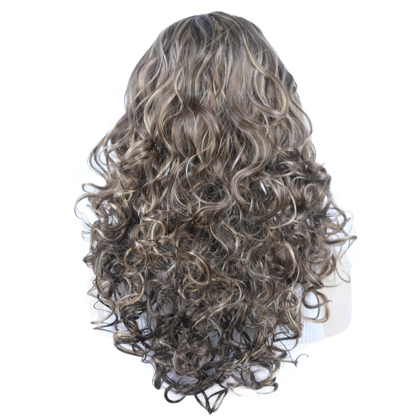 Aimole Long 22" Curly 3/4 Women Wigs With Headband Soft Layered Wig Heat Resisting Fiber Synthetic Hair (L10-124)