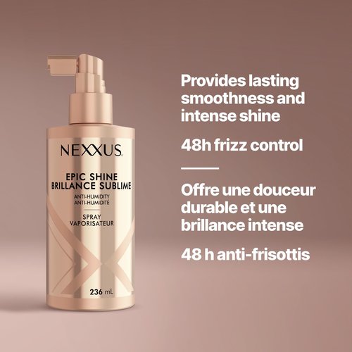 Nexxus Styling Sleek Polish Hair Heat Protectant Anti-Humidity Spray Hair Care Powered by STYLEPROTECT Technology 8 oz