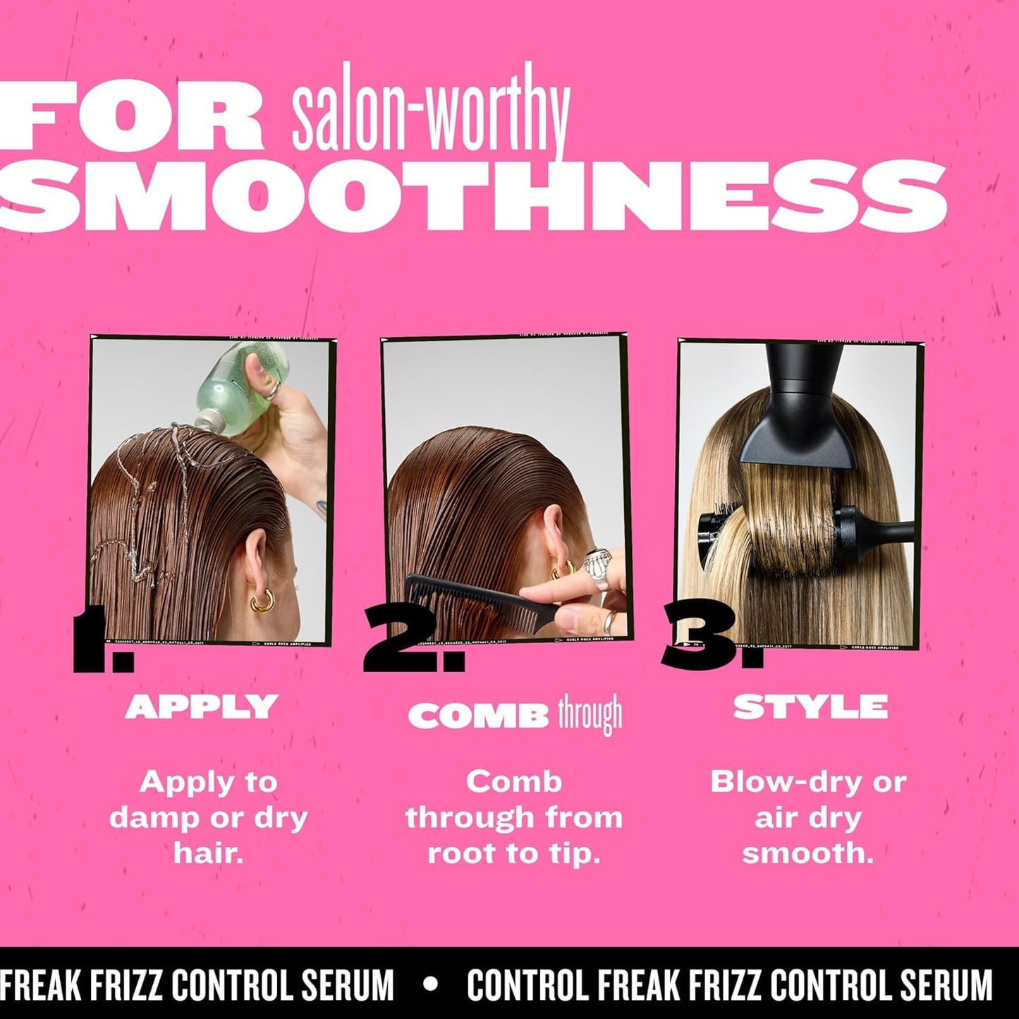 TIGI Hair Serum - Control Freak for Curly & Frizzy Hair | 8.62 Fl Oz Hair Care Solution