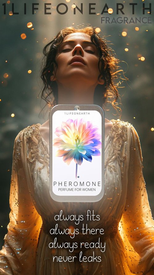 1Lifeonearth Pheromone Perfume for Women to Attract Men Solid Compact Tin 0.35 oz