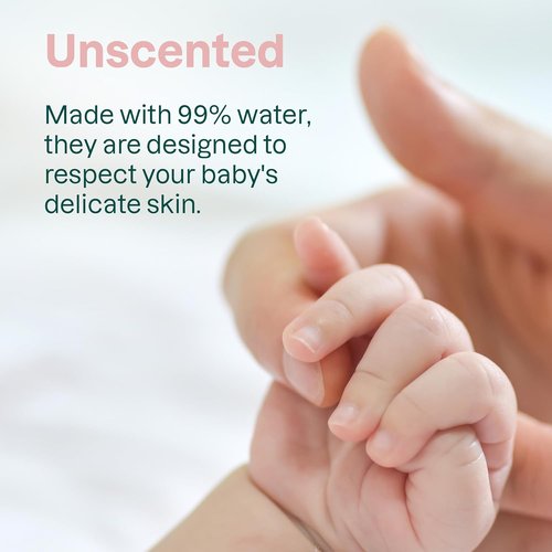 ATTITUDE Baby Water Wipes - EWG Verified, Gentle & Unscented, 72 Count Travel Pack (Pack of 3)