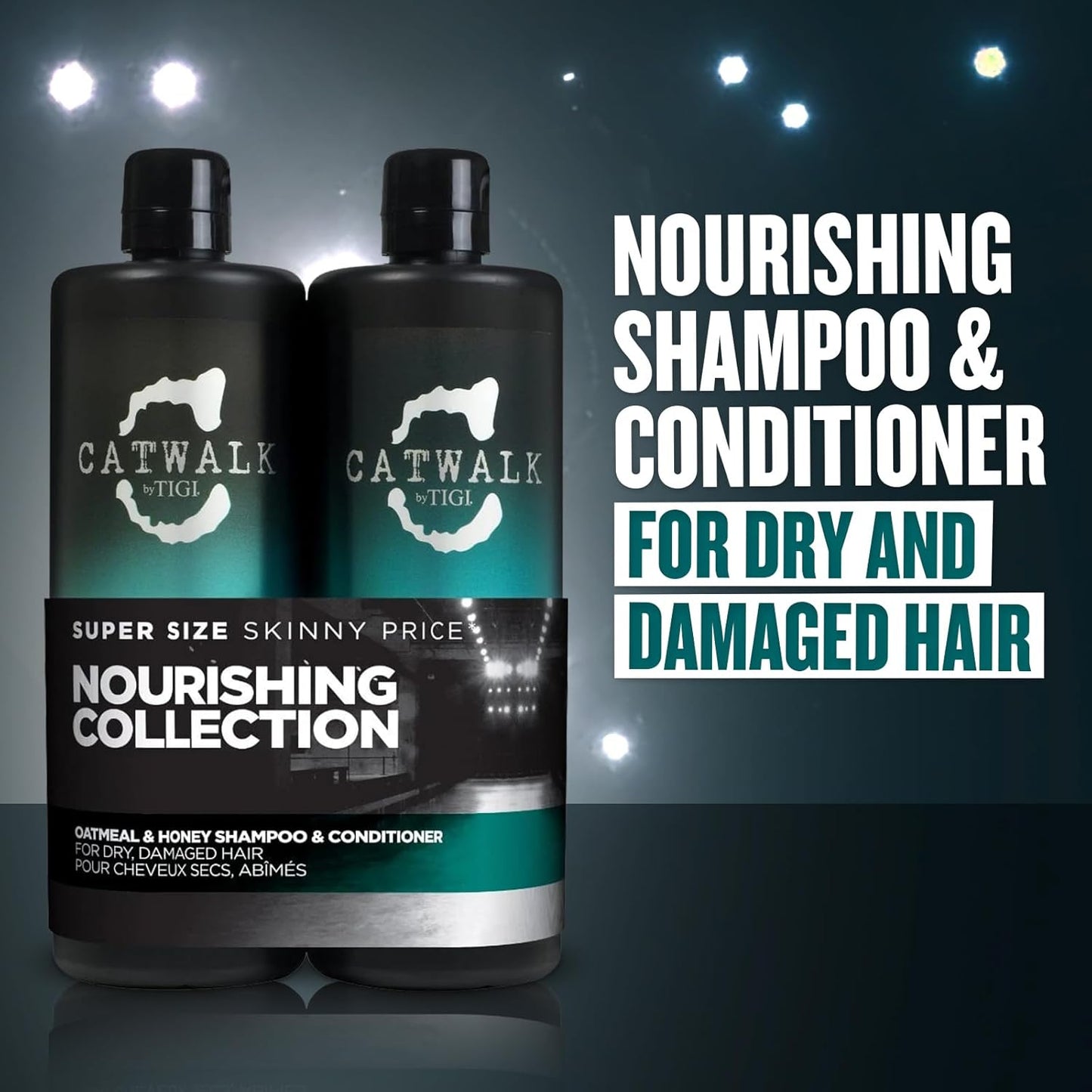 TIGI Catwalk Oatmeal & Honey Shampoo & Conditioner Set - Nourishing Hair Care Duo