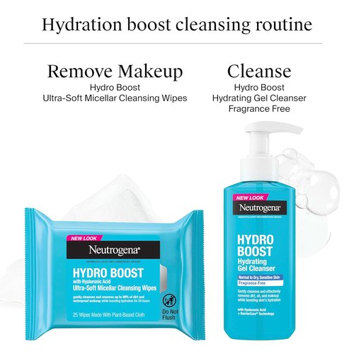 Neutrogena Hydro Boost Face Wash - Fragrance-Free Hydrating Gel Cleanser with Hyaluronic Acid | 7.8 fl. oz