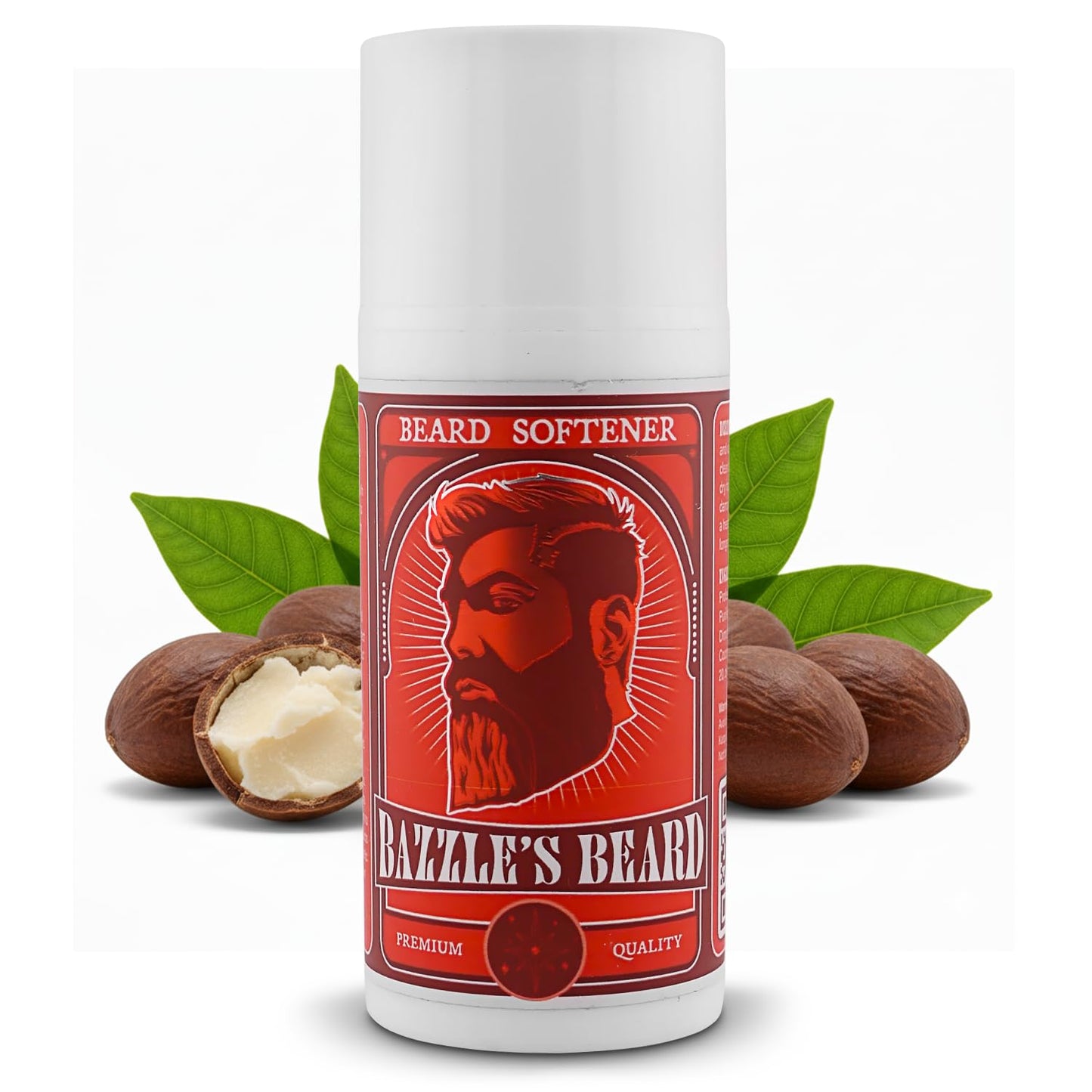 Bazzle Beard Softener - Biotin-Enriched Beard Balm Conditioner for Soft, Shiny Facial Hair