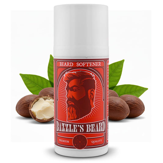 Bazzle Beard Softener - Biotin-Enriched Beard Balm Conditioner for Soft, Shiny Facial Hair