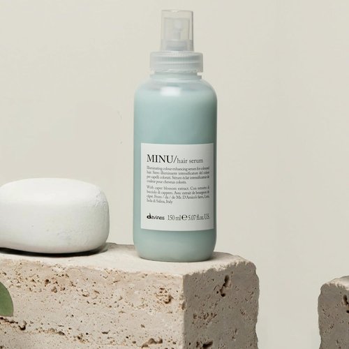 Davines MINU Hair Serum - Protective Leave-In Moisturizer for Colored Hair | 5.07 Fl Oz, Enhances Shine