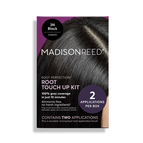 Madison Reed Root Perfection Root Touch Up Kit – 3N Corato Black, 100% Gray Coverage in 10 Min, Ammonia-Free, 2 Applications